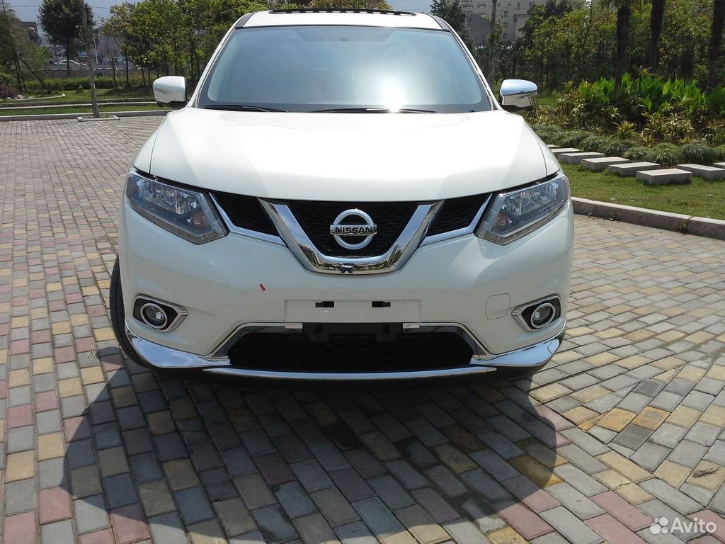 Накладки на передние птф Nissan X-Trail (2015)
