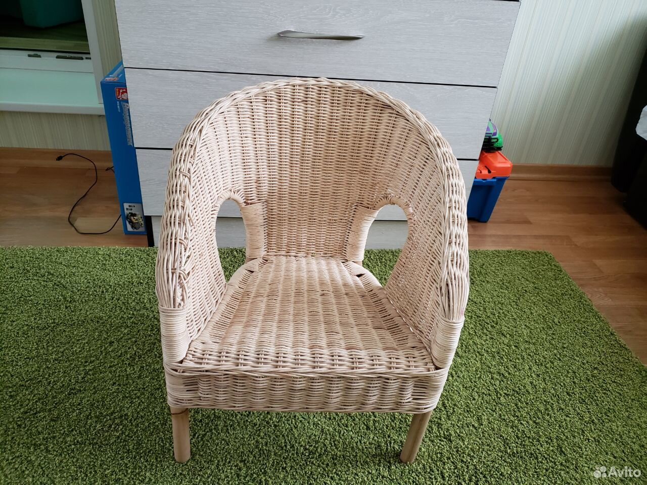плетеное кресло из икеа