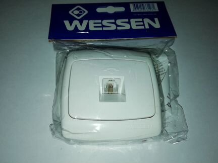Розетка телефонная Wessen PT-4AM