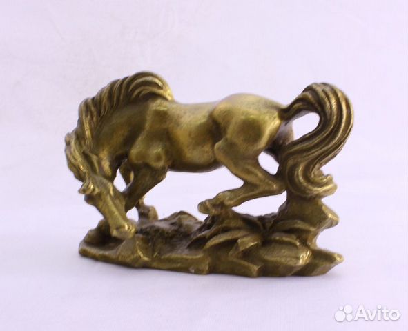 Лошадь - Китайская статуэтка из Бронзы, RU* 66-3