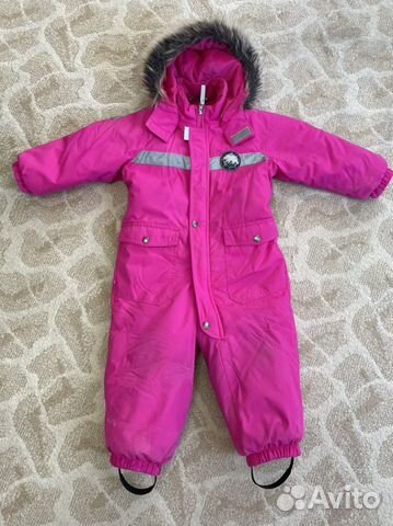 Комбинезон зимний 92+6 Kerry RED, ярко-розовый и р