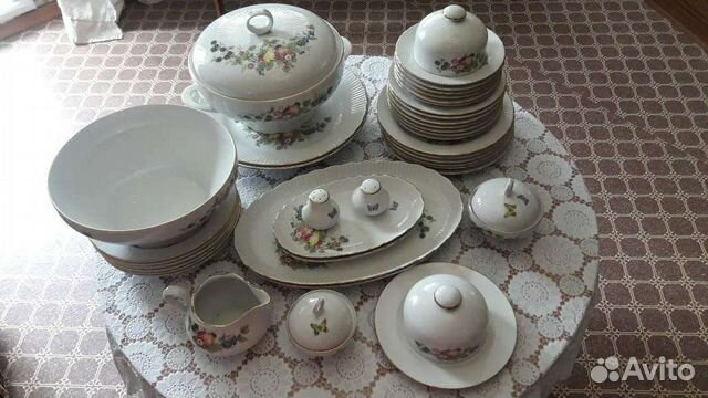 Столовый сервиз Ильменау Германия времён гдр