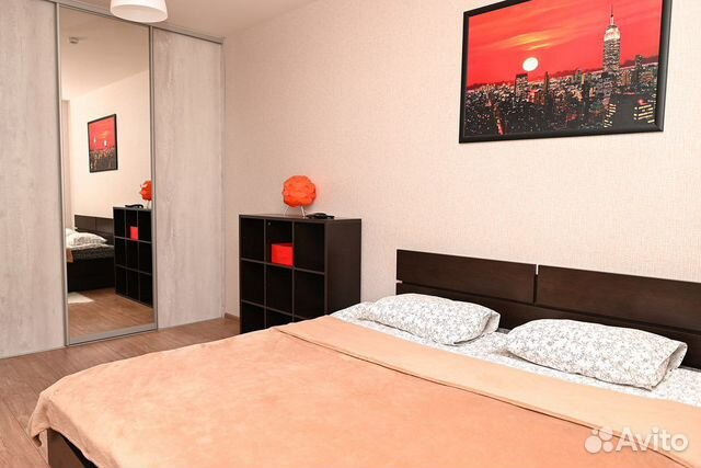 

1-к. квартира, 38 м², 2 кровати