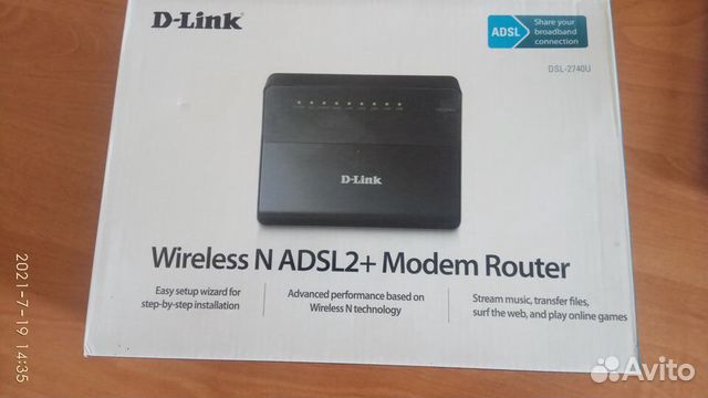 Модем-роутер D-Link 2740U (adsl WI-FI)