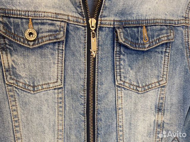 Стильная джинсовая куртка для девочки р145