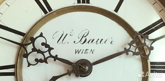 Часы настенные. Венский регулятор. W. Bauer. Wien