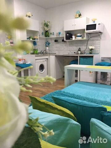

Квартира-студия, 34 м², 2 кровати