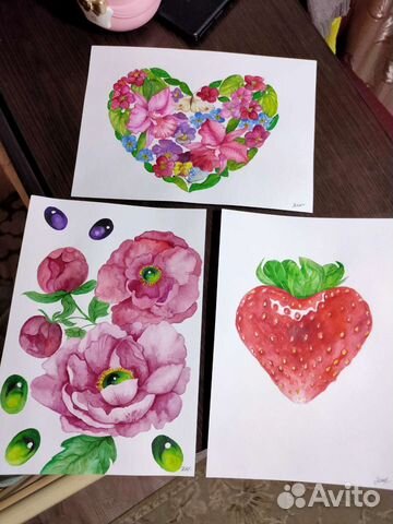 Рисунок акварелью