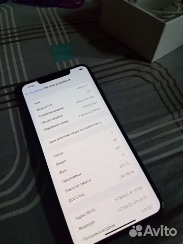 iPhone xs max 256 gb gold