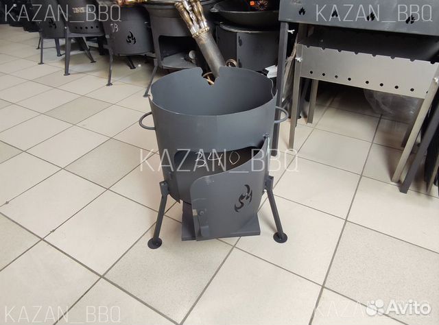 Печь (подставка) с дверкой для казана 8 - 10 л