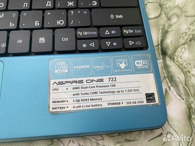 Нетбук acer aspire one