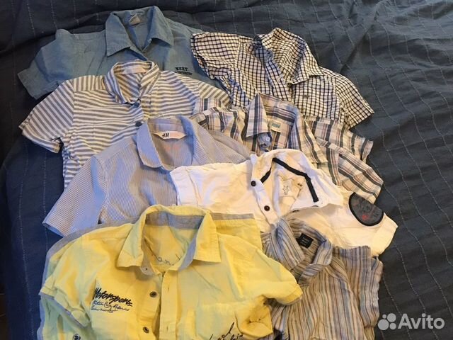 Рубашки с коротким рукавом 104-116