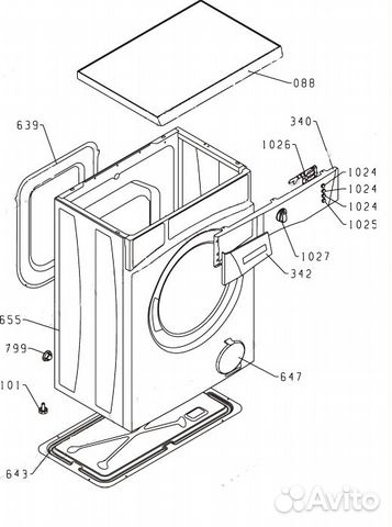 Запчасти б/у стиральной машины Gorenje WS50105
