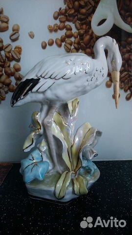 21. Статуэтка фарфоровая Цапля 1964-1968 г