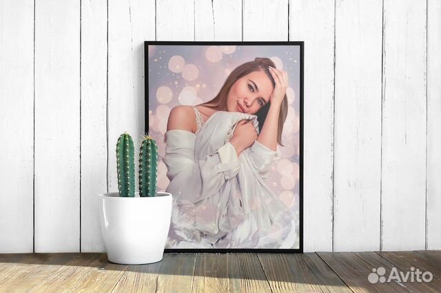 Портрет, картина, печать фото на холсте