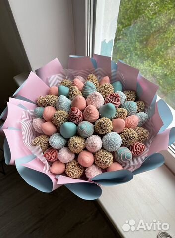 Клубника в шоколаде букет из клубники