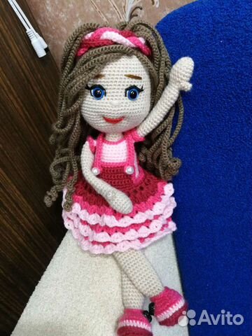Кукла вязаная, ручная работа