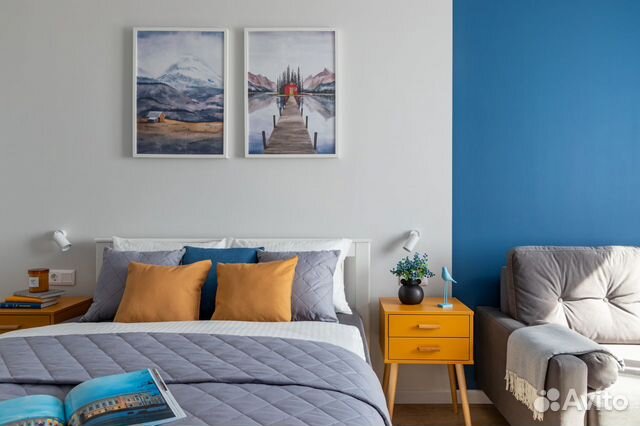 

1-к. квартира, 37 м², 2 кровати