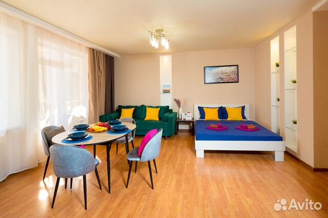 

Квартира-студия, 45 м², 2 кровати