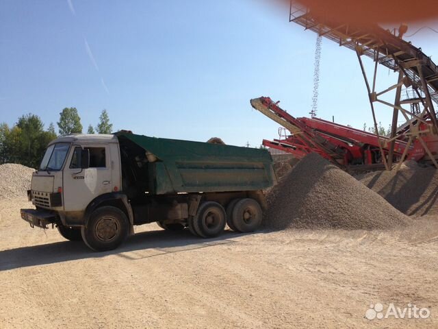 Песок, щебень, гравий, земля, торф, дрова и др