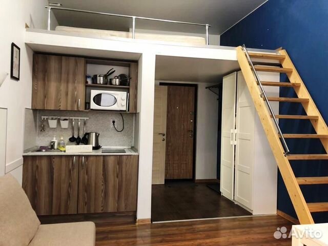 

Квартира-студия, 27 м², 2 кровати