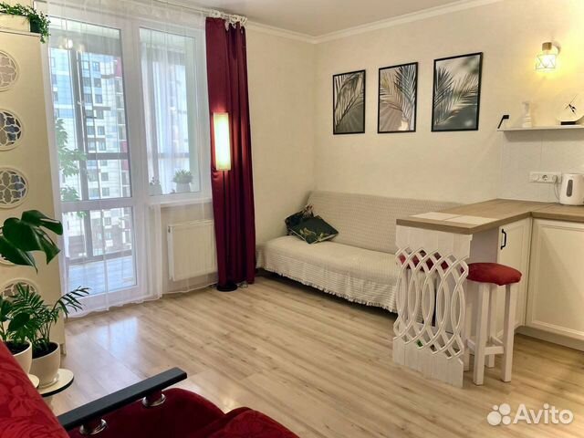 

Квартира-студия, 28 м², 2 кровати