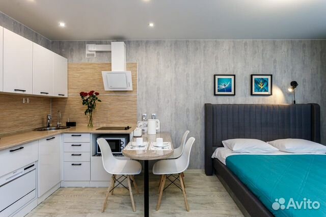 

Квартира-студия, 28 м², 2 кровати