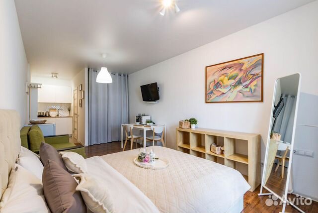 

Квартира-студия, 24 м², 2 кровати