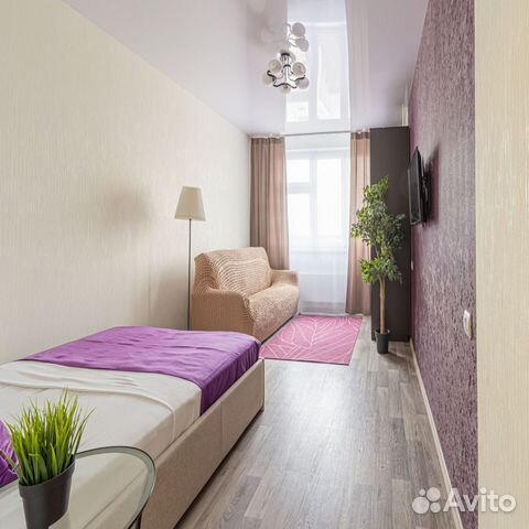 

1-к. квартира, 43 м², 2 кровати