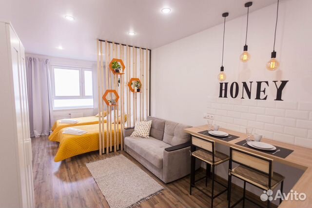 

Квартира-студия, 20 м², 2 кровати
