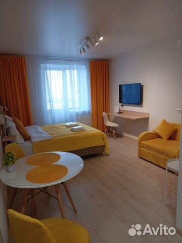 

Квартира-студия, 28 м², 2 кровати