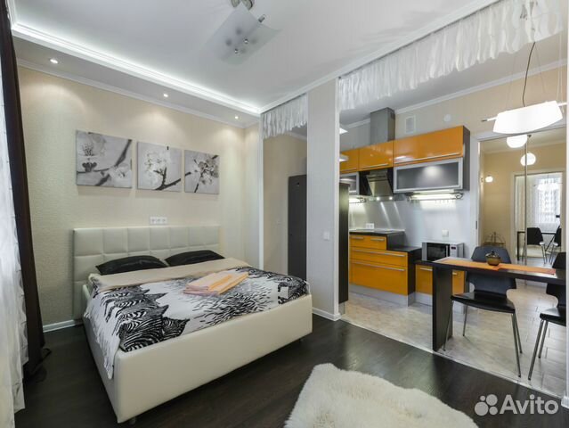 

Квартира-студия, 35 м², 2 кровати
