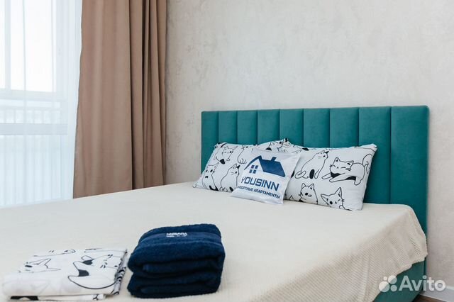

1-к. квартира, 42 м², 2 кровати