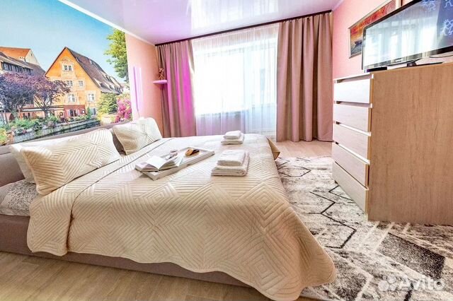 

1-к. квартира, 46 м², 2 кровати