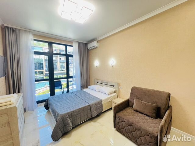 

Квартира-студия, 28 м², 2 кровати