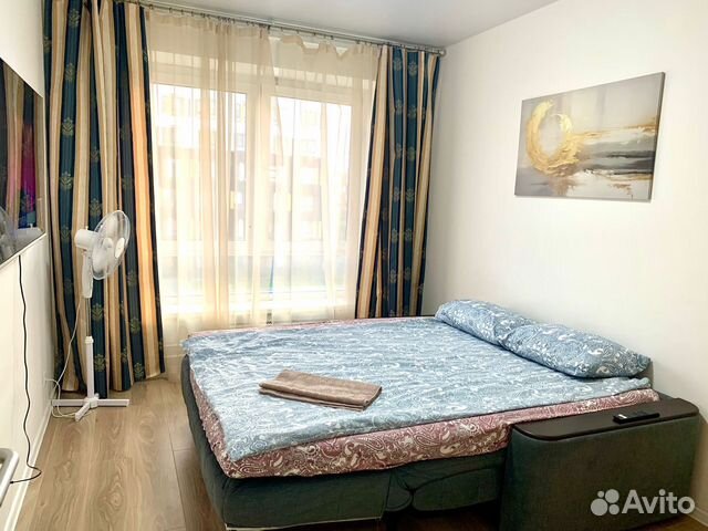 

1-к. квартира, 34 м², 2 кровати