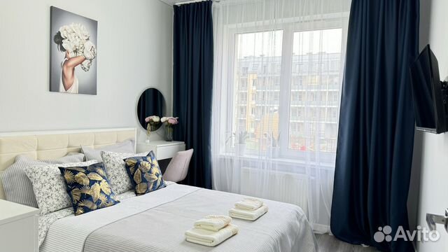 

1-к. квартира, 38 м², 2 кровати