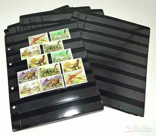 Лист для марок в альбом, кляссер. Оптима. Новый