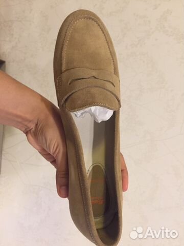 Мокасины Bata новые кожа замша 40