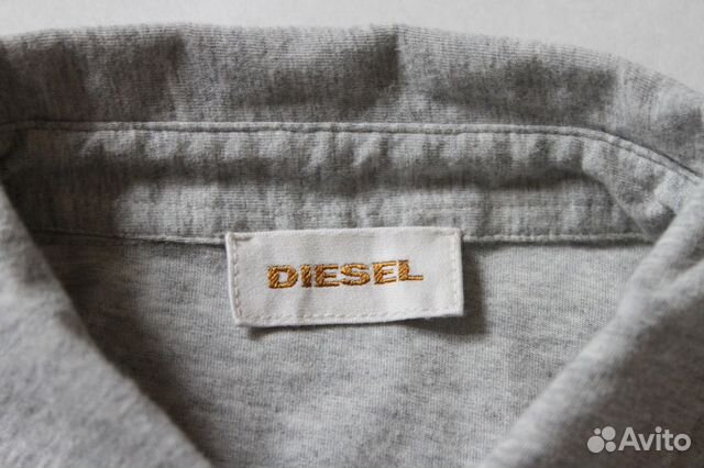 Серое мужское поло футболка Diesel Серое мужское поло футболка Diesel