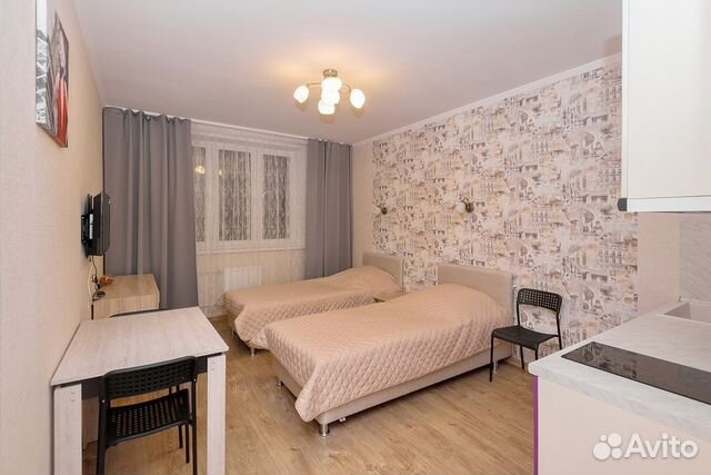 

Квартира-студия, 24 м², 2 кровати