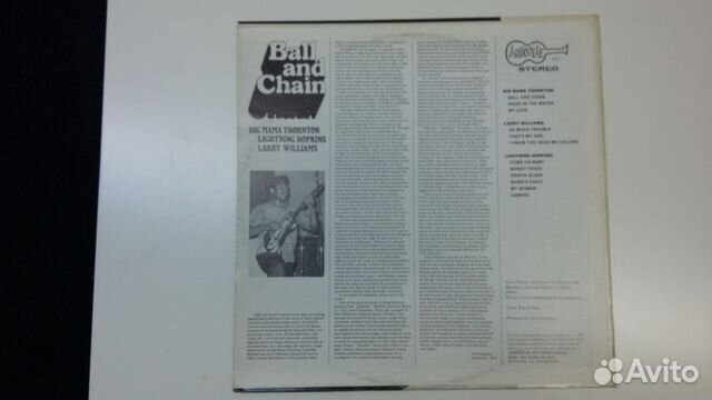 Big Mama Thornton Lightning Hopkins винил блюз US