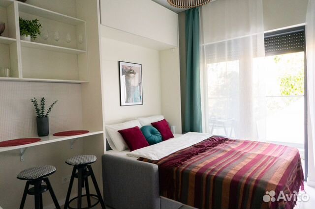 

Квартира-студия, 20 м², 2 кровати