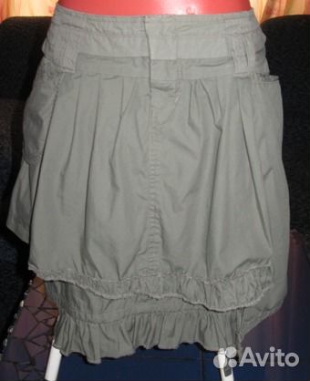 Юбка ассиметричного кроя, х/б,р. L, б/у