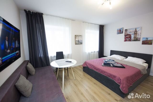 

Квартира-студия, 23 м², 2 кровати