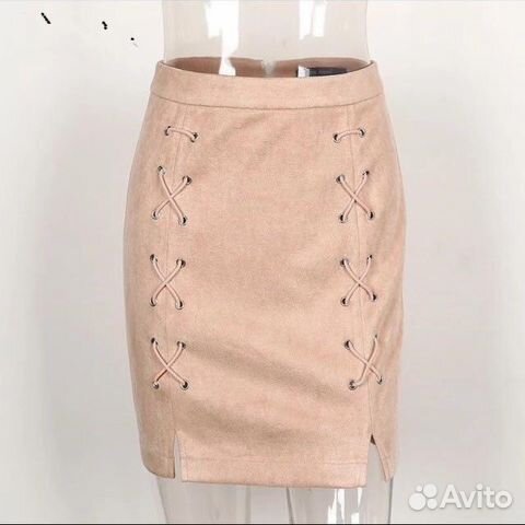 Юбка из искусственной тонкой замши Юбка из искусственной тонкой замши