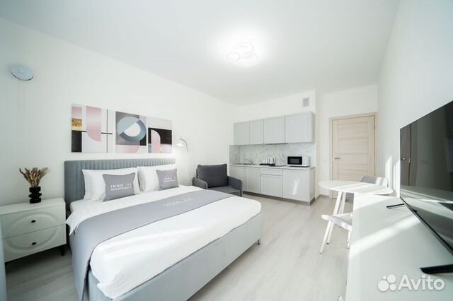 

Квартира-студия, 28 м², 2 кровати
