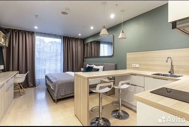 

Квартира-студия, 26 м², 1 кровать