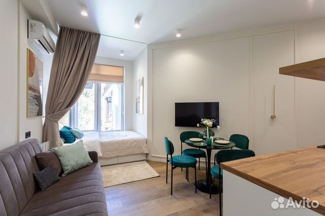 

Квартира-студия, 27 м², 2 кровати