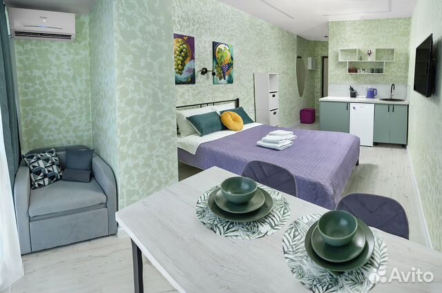 

Квартира-студия, 22 м², 2 кровати